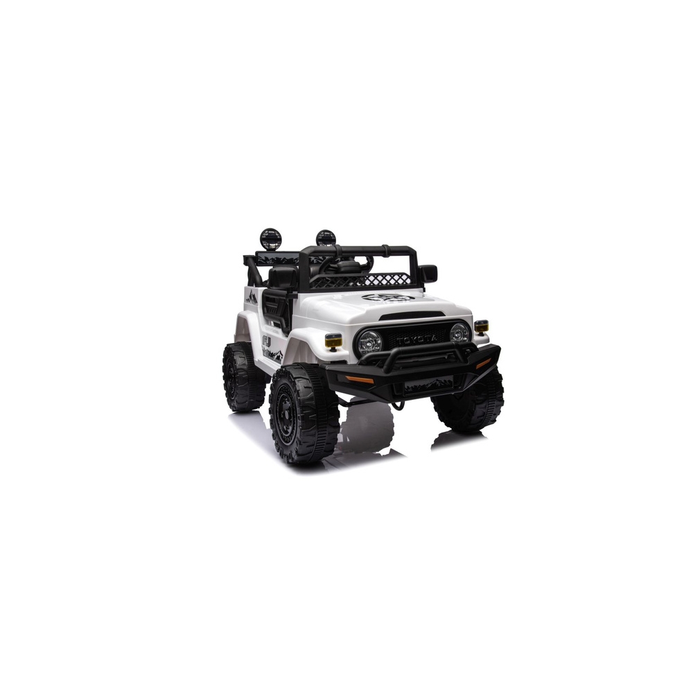 Elektromobilis Toyota FJ 4x4, White-Elektromobiliai vaikams, Visureigiai-e-vaikas