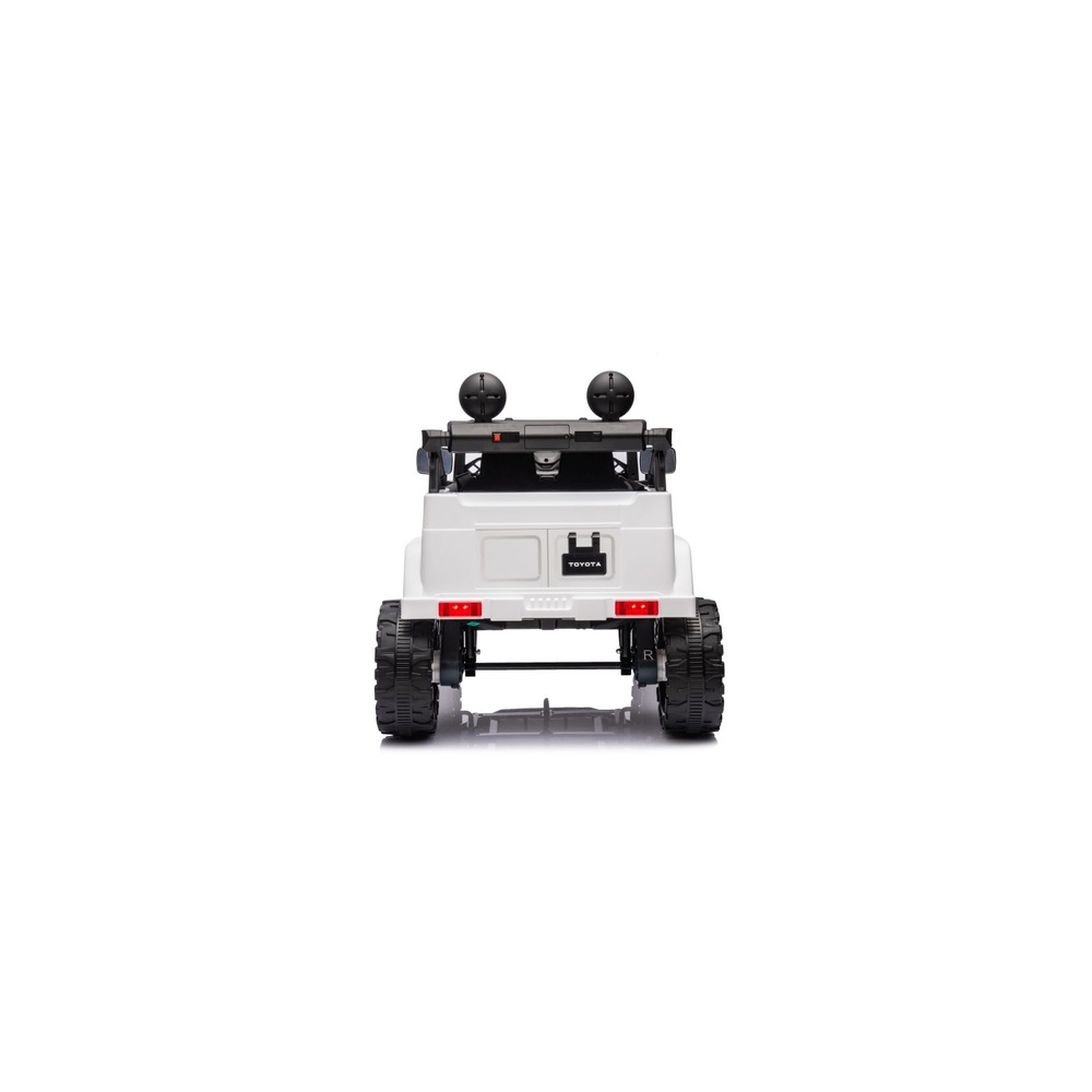 Elektromobilis Toyota FJ 4x4, White-Elektromobiliai vaikams, Visureigiai-e-vaikas