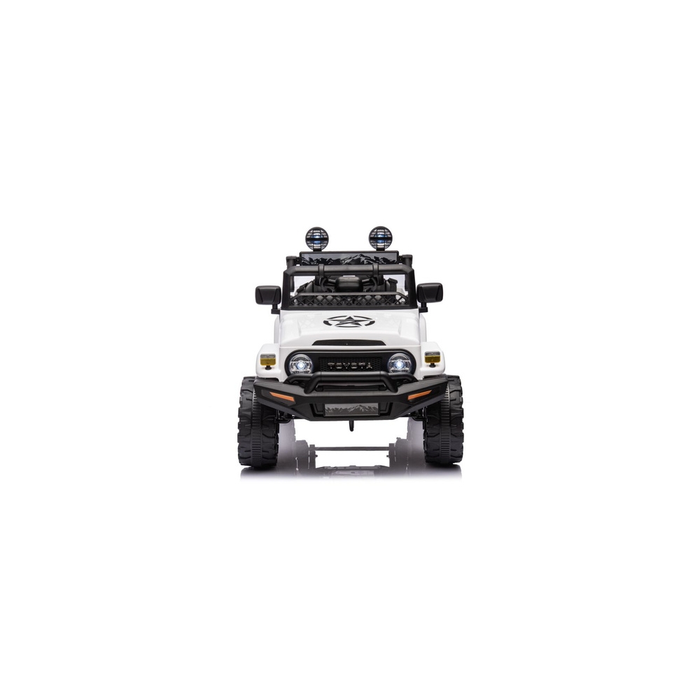 Elektromobilis Toyota FJ 4x4, White-Elektromobiliai vaikams, Visureigiai-e-vaikas