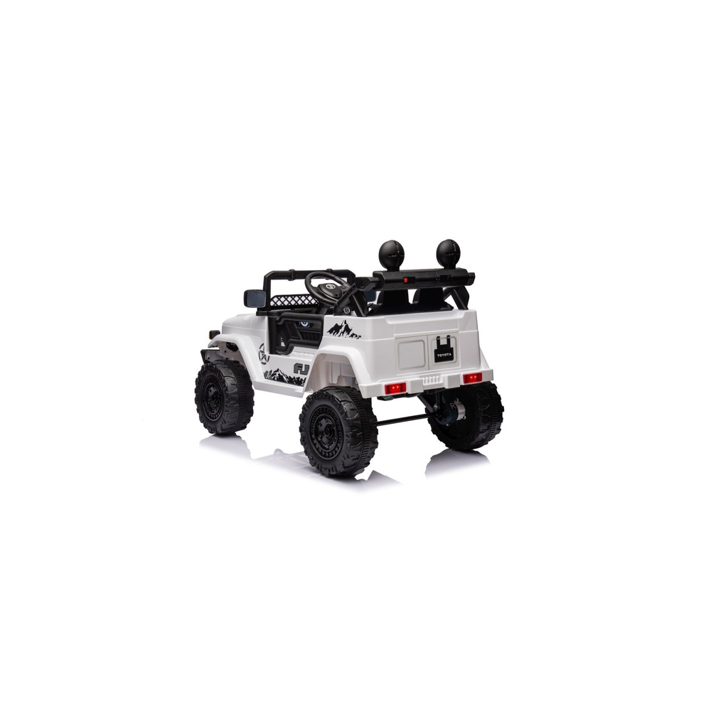 Elektromobilis Toyota FJ 4x4, White-Elektromobiliai vaikams, Visureigiai-e-vaikas