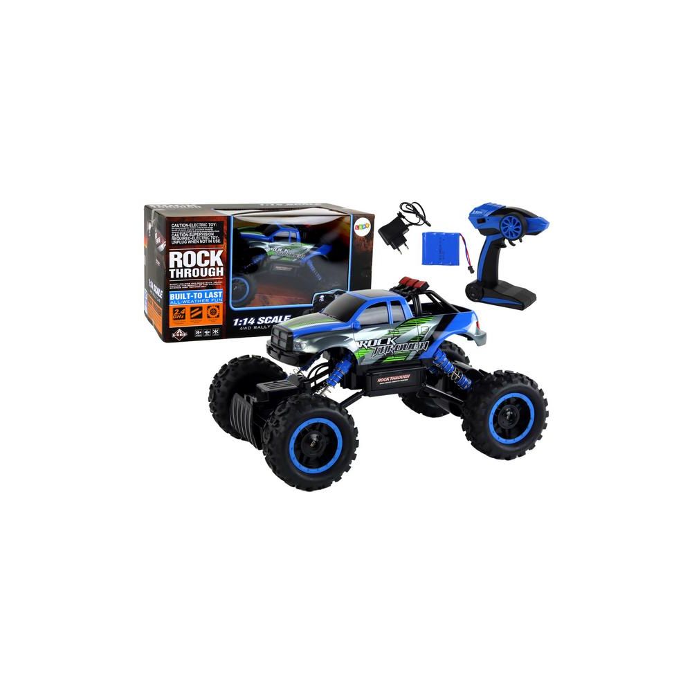 Auto Terenowe Zdalnie Sterowane RC 1:14 2.4G Niebieskie