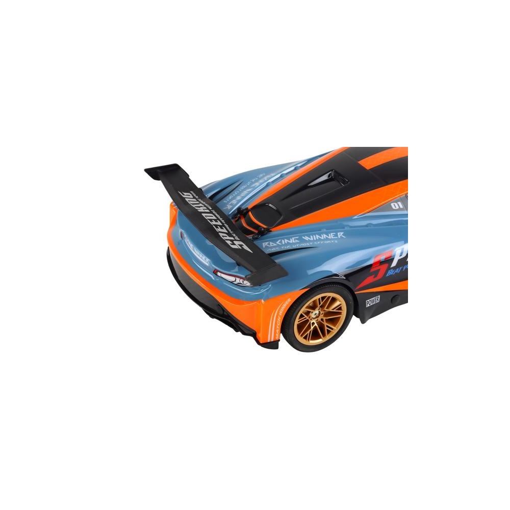 Didelis nuotoliniu būdu valdomas sportinis automobilis 1:10 oranžinės spalvos