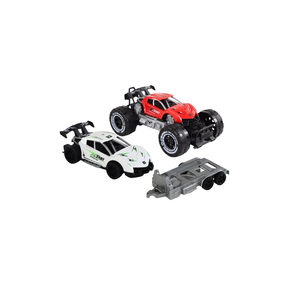 Visureigio ir sportinio automobilio rinkinys, raudonas