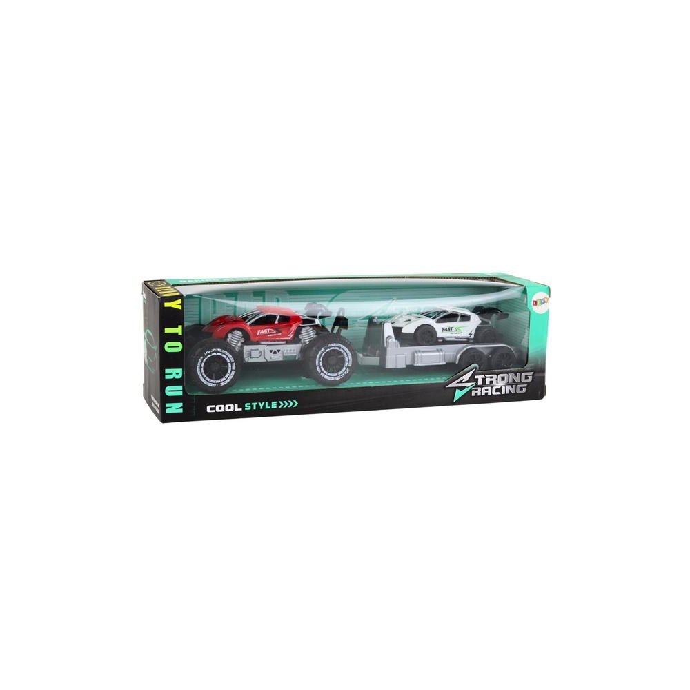 Visureigio ir sportinio automobilio rinkinys, raudonas