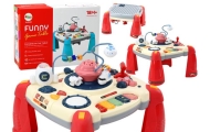 Interactive Educational Table Children's Panel Piano Space Red