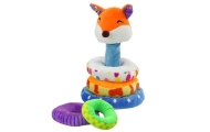 Pliušinė piramidinė lapė Edukacinis talismanas Spalvotas 27 cm
