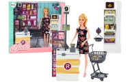 Lėlių rinkinys prekybos centre Lentynos Krepšelis Maisto produktai
