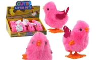 Šokinėjantis viščiukas "Jumping Chicken Toy Wind-Up" rožinis