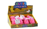 Šokinėjantis viščiukas "Jumping Chicken Toy Wind-Up" rožinis
