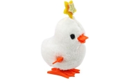 Chicken White Hen With Star White Clockwork Jumping