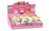 Chicken White Hen With Star White Clockwork Jumping