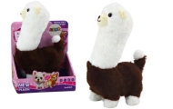 Interactive running game Pet Llama Alpaca Brown 23cm
