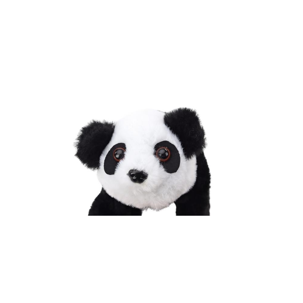 Panda Interaktywna Pluszowa W Transporterze Różowy Niebieski