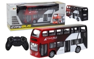 Nuotoliniu būdu valdomas Dviaukštis autobusas RC žibintai