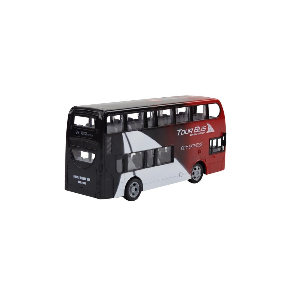 Nuotoliniu būdu valdomas Dviaukštis autobusas RC žibintai