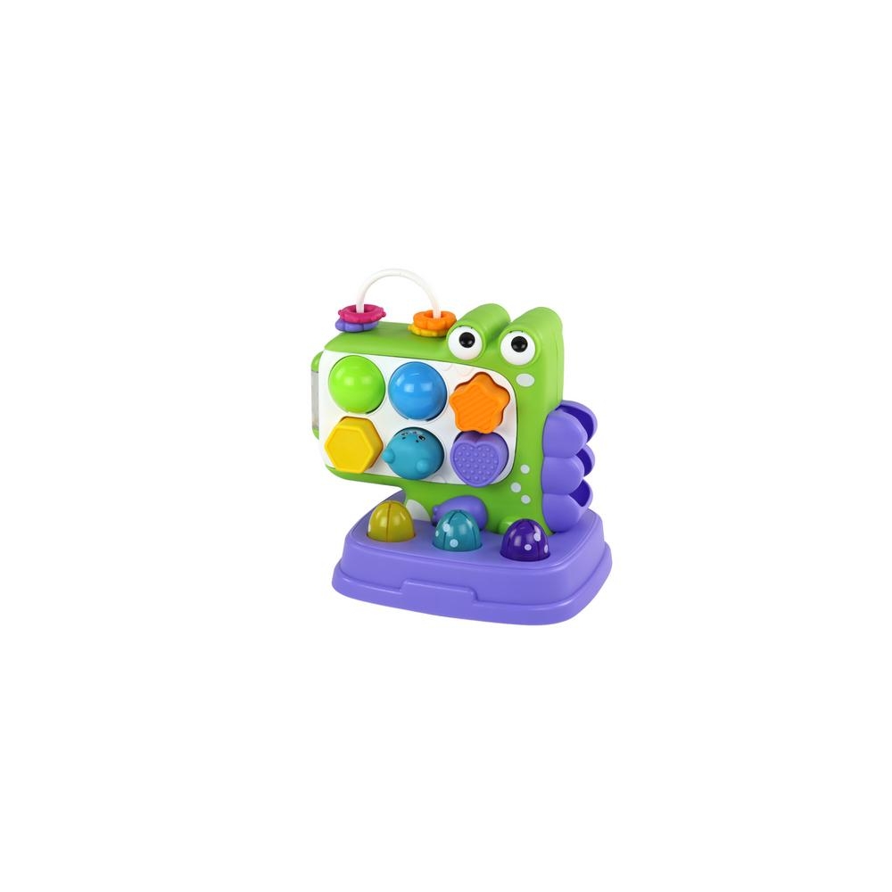 Dinozaurų edukacinis žaislas Whac-A-Mole Sorter violetinis-Žaislai, Kūdikiams, Žaislai mažyliams (iki 4 m.