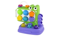 Dinozaur Panel Edukacyjny Whac-A-Mole Sorter Gra Dla Dzieci Fioletowy