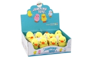 Jumping Chicken Wind-Up Plush Toy Decoration Yellow