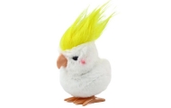 Jumping Parrot Wind-Up Plush Toy Decoration White