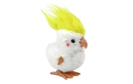 Jumping Parrot Wind-Up Plush Toy Decoration White