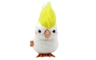 Jumping Parrot Wind-Up Plush Toy Decoration White