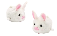 Clockwork Bunny Riding Toy Decoration White