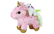 Vienaragis Pliušinis miegantis gyvūnas Lullaby Pink With Stars Set