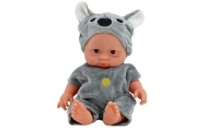 Small Baby Doll, Gray Clothes, Koala Hat