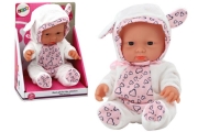 Small Baby Doll, White Clothes, Hat, Bow, Ears