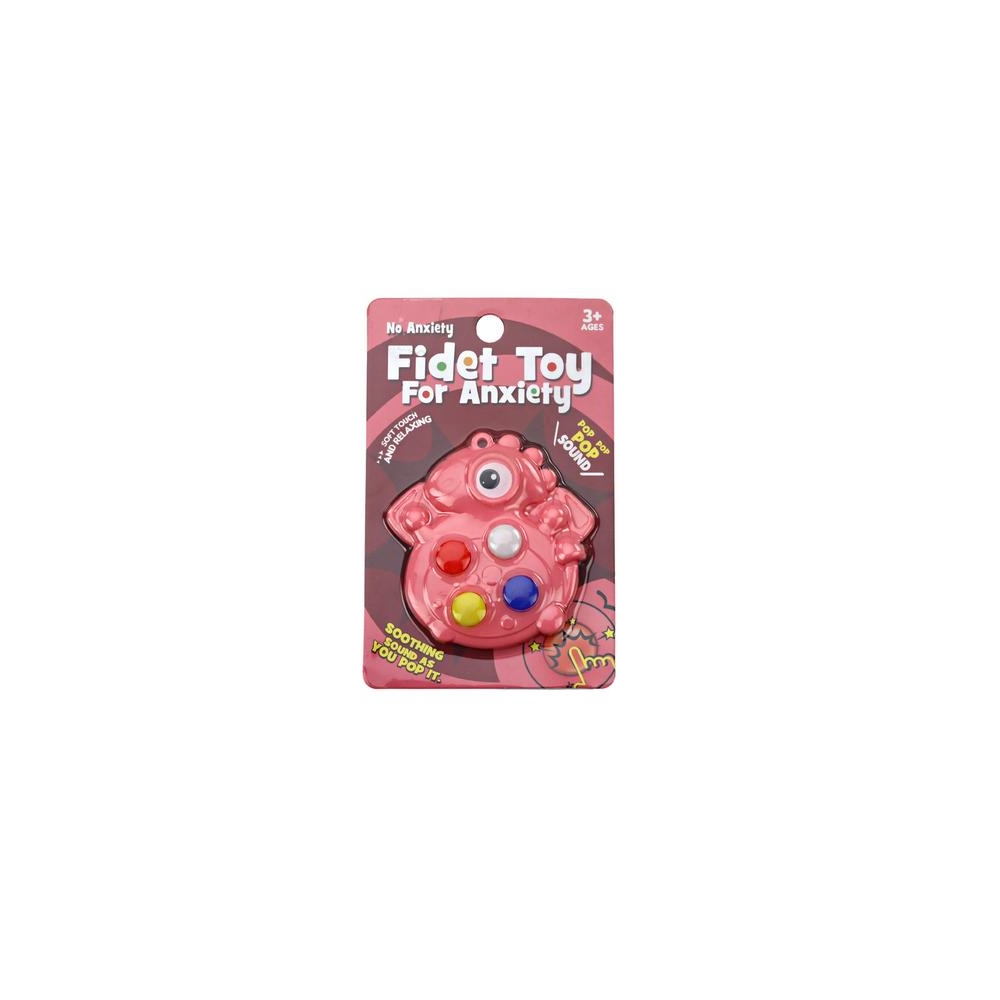 Pop It Dinosaur Antistress Sensory Pink Pocket