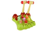 Wack-A-Mole Game Dinosaurs Board Two Hammers Green Lights Sounds