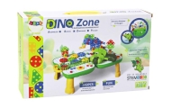 Table Suitcase DIY Set Puzzle Blocks Dinosaur Screwdriver 249 pieces.
