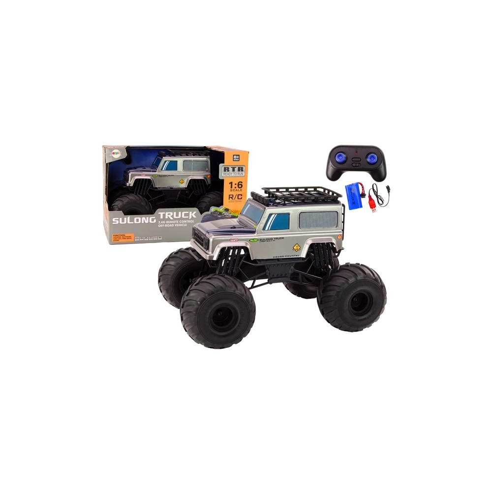 Didelis 2.4G RC visureigis 1:6 pilkos spalvos