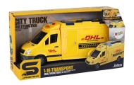 Pristatymo furgonas 1:16 durys Žibintai Garsas Geltonas-Žaislai, Auto ir transporto žaislai, Mašinos-e-vaikas