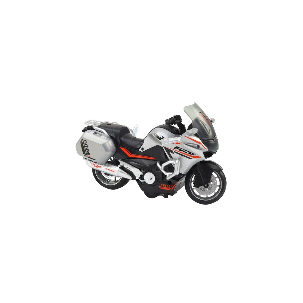 Frikciniu varikliu varomas policijos sportinis motociklas, mastelio 1:10