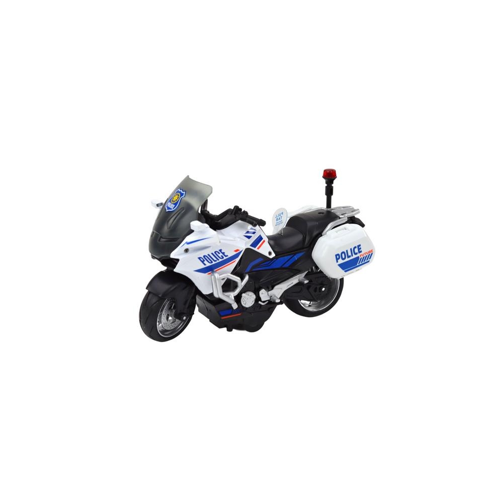 Frikciniu varikliu varomas policijos sportinis motociklas, mastelio 1:10