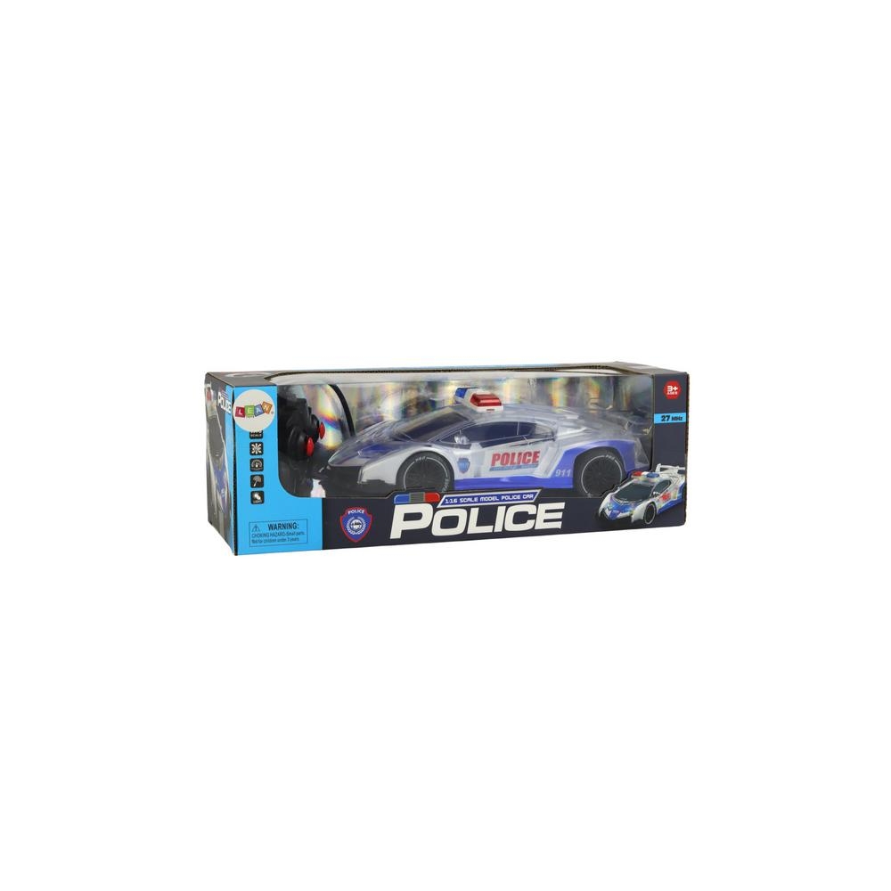Policyjne Auto Sportowe Zdalnie Sterowane RC Skala 1:16 Światła