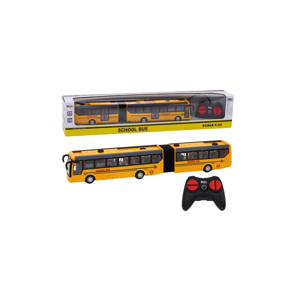 RC nuotoliniu būdu valdomas šarnyrinis mokyklinis autobusas 1:32 geltonas-Žaislai, Auto ir transporto žaislai, Valdomos radijo b