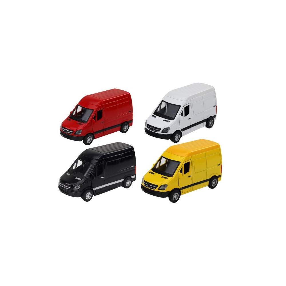 Pristatymo automobilis 1:32 Šviesos garsai Raudona juoda geltona balta