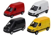 Delivery Car 1:32 Lights Sounds Red Black Yellow White