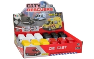 Delivery Car 1:32 Lights Sounds Red Black Yellow White
