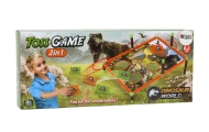 Gra Zręcznościowa Rzut Woreczkiem Obręczą 2w1 Plansza Dinozaury