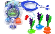 Bath Toys Strainer Basket 2in1 Shark Fish with Algae