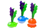 Bath Toys Strainer Basket 2in1 Shark Fish with Algae