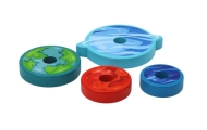 Pyramid Sorter Wooden Pyramid Puzzle Planets Space 10 pieces.