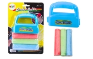 Kreidos rinkinys su rankena Thick Sidewalk Chalk Blue 3 vnt