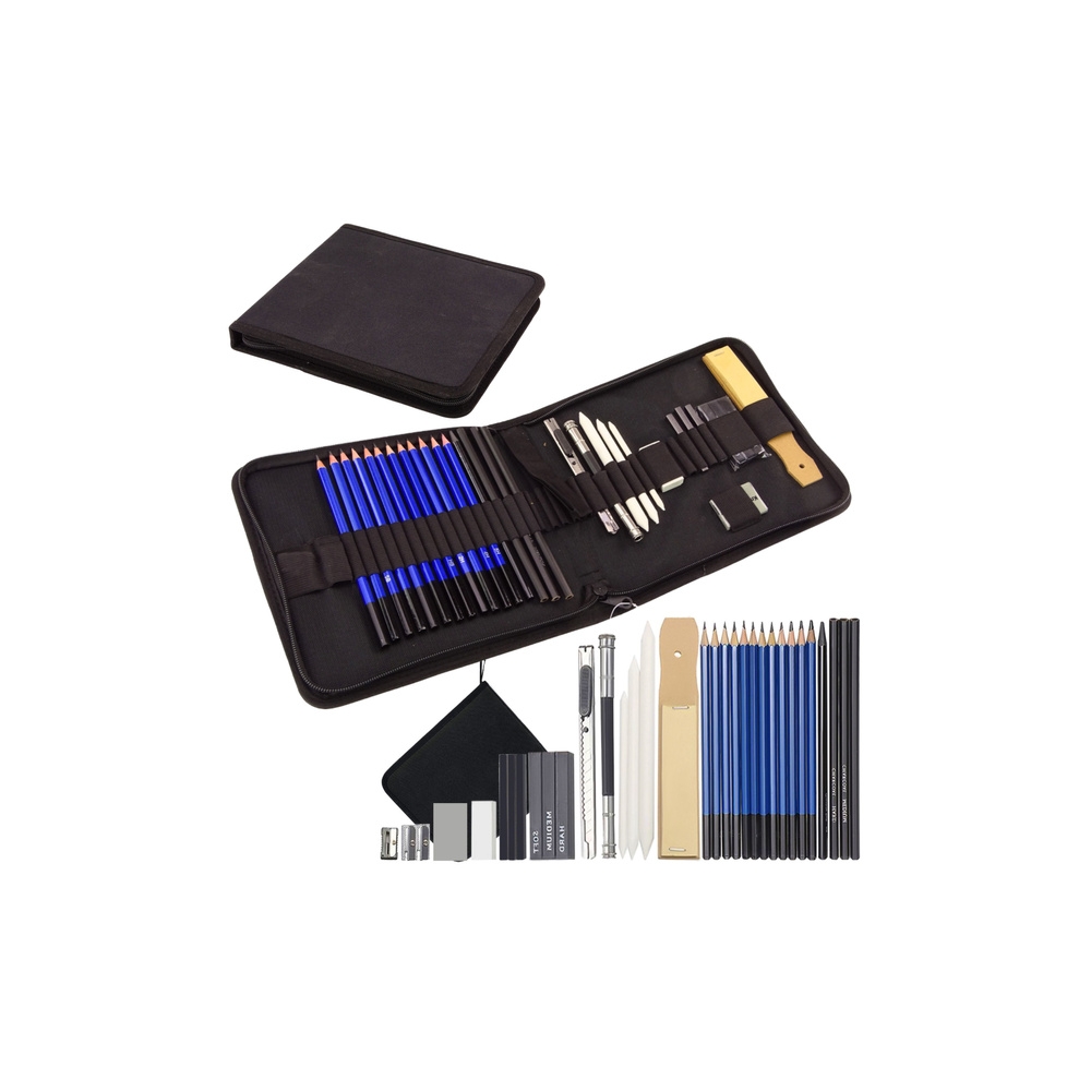 Artistic Set for Sketching Pencils Accessories 32 pcs