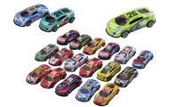 Set of Toy Cars, Spring Springs, Sports Racing Cars 1:64, 20 pcs.