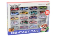 Set of Toy Cars, Spring Springs, Sports Racing Cars 1:64, 20 pcs.