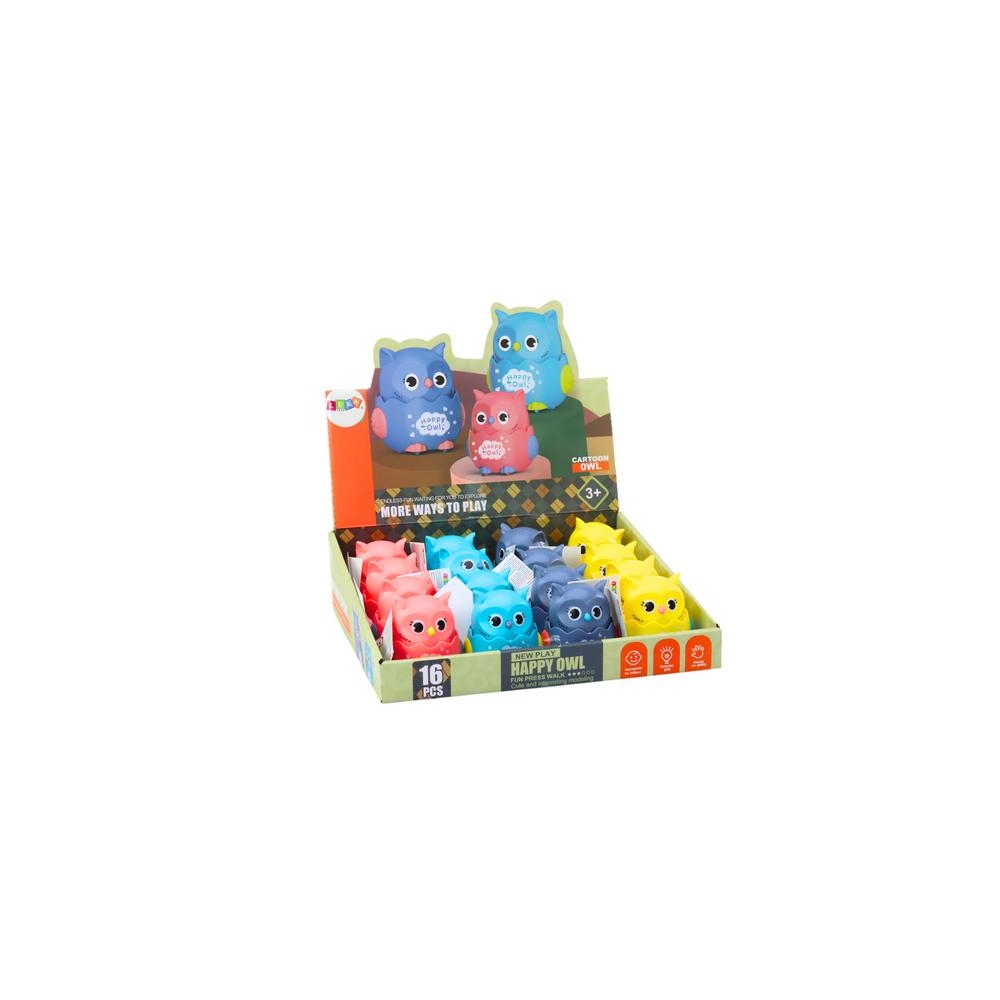 Little Cheerful Owl Friction Drive 4 Colors